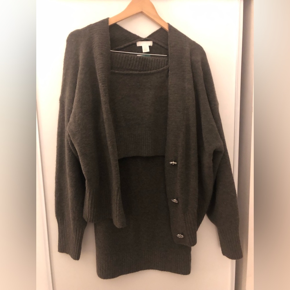 H&M - 3-piece grey knit set